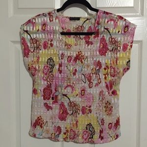 🦋 Le caviar embellished floral top size :Large